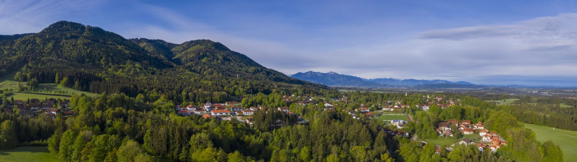 Luftansicht von Bad Heilbrunn, © Bildverlag Bahnmüller